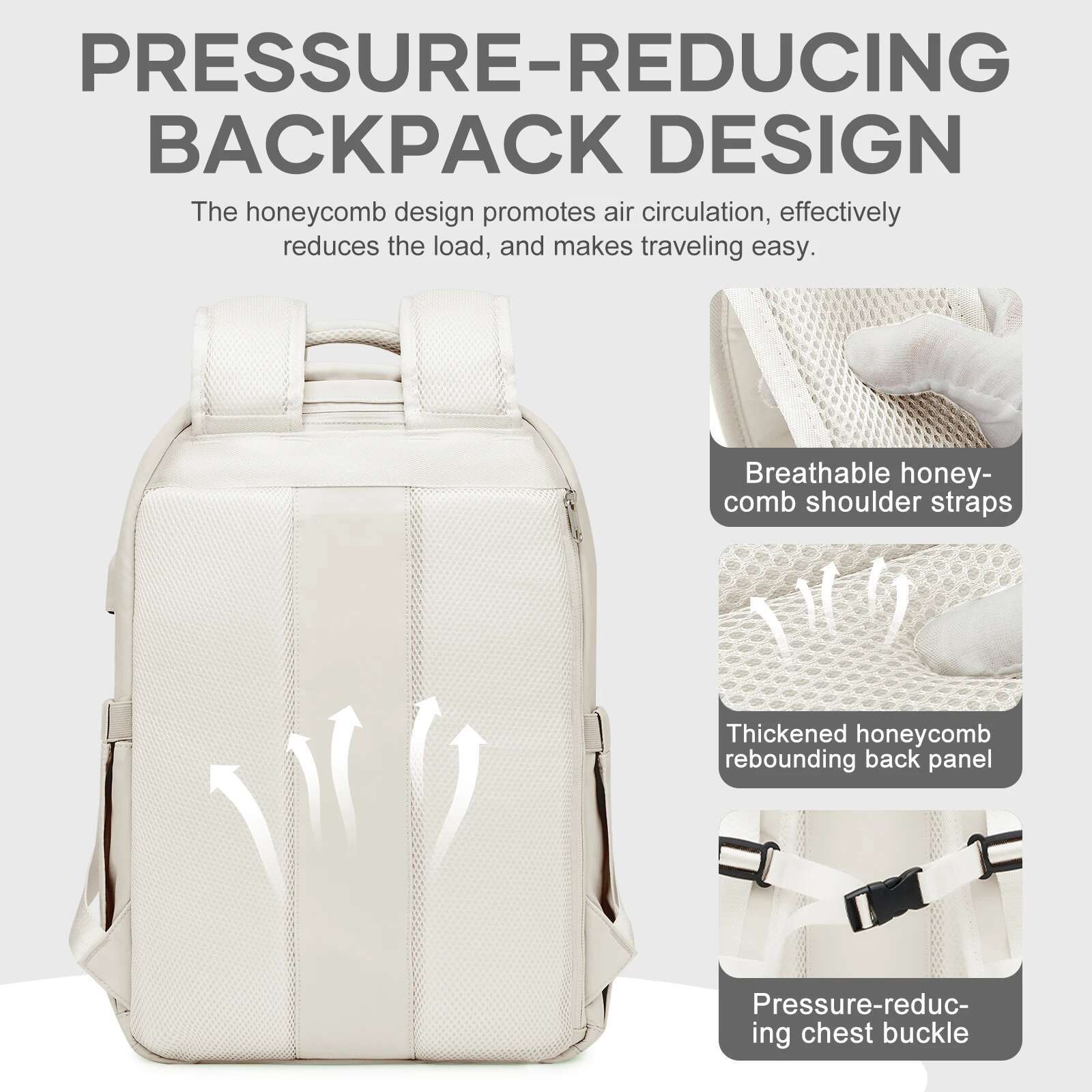 Backpack For Women And Men Overnight Weekend Versatile College Bookbag Casual Student Daypack Travel Essentials Laptop Bag