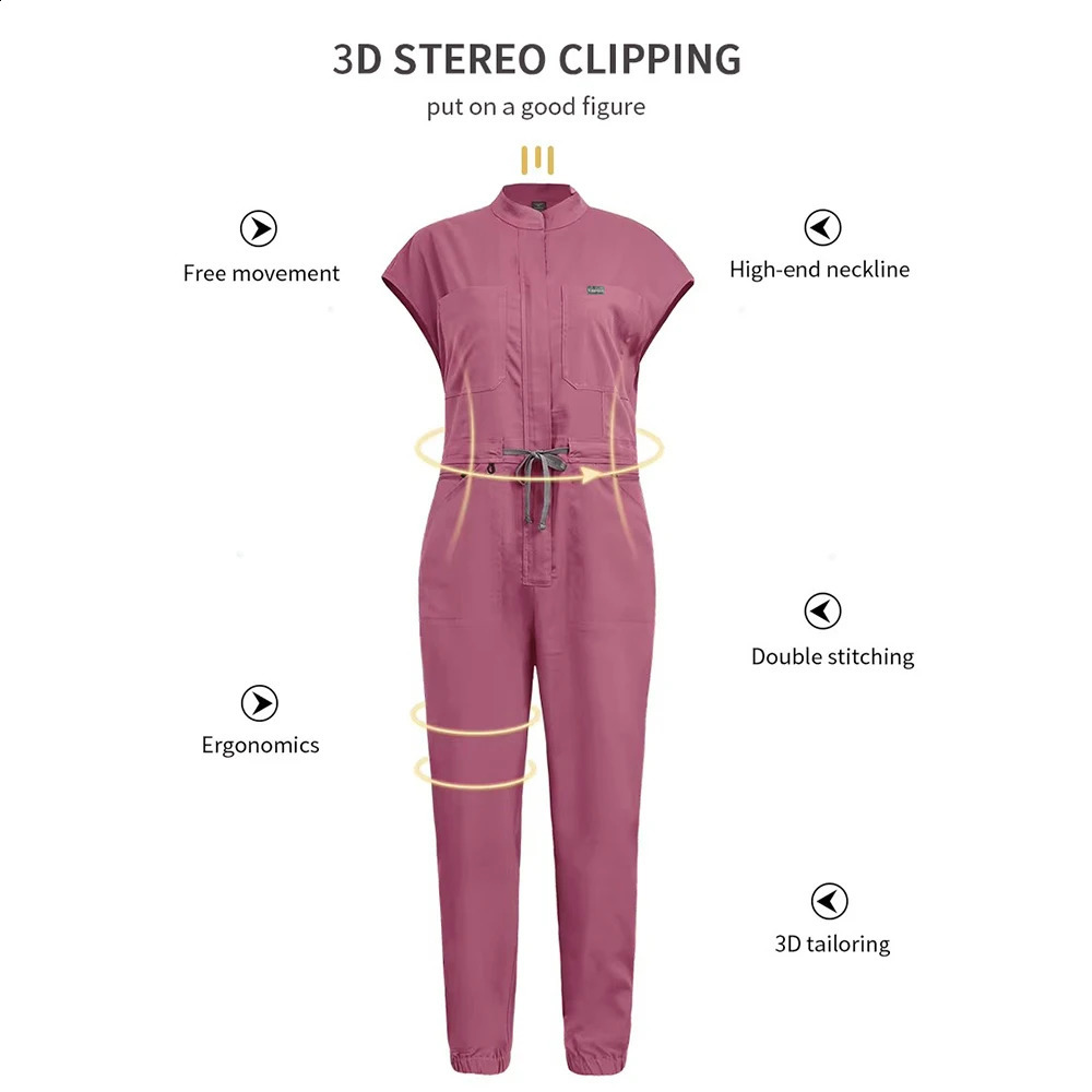 High quality beauty clothing work clothes nursing uniforms pet clinic shampoo wholesale jumpsuits 250326