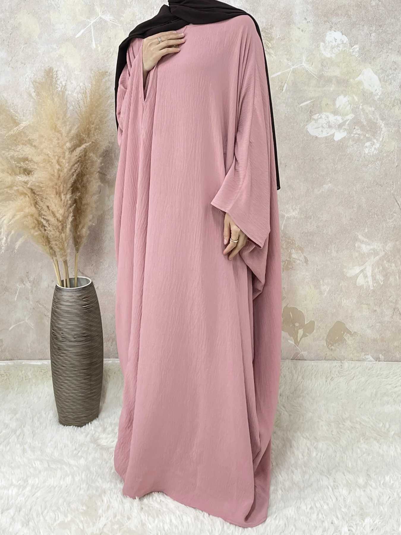Butterfly Batwing Abaya Without Hijab Dubai Luxury Turkey Islan Muslim Kaftan Modesty Dress X2505141