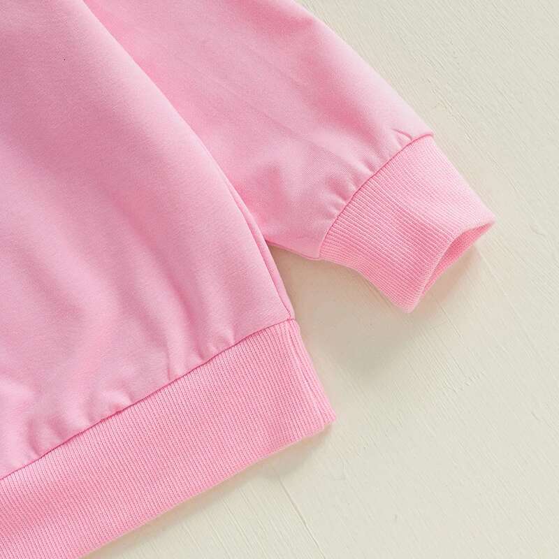 Ddmyshoesvip Adorable Toddler Girl Hoodies With Lovely Bow Design Cozy Long Sleeve Round Neck Sweatshirts Kids Stylish Pullovers For