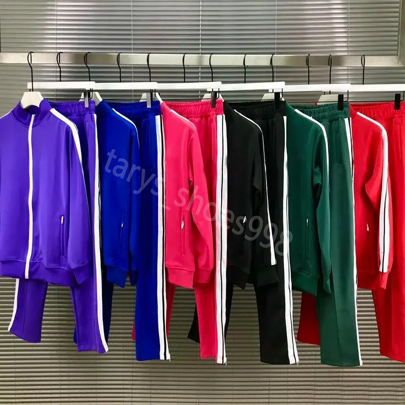 Designer Hoodies Mens And womens Designer Palmss Tracksuit Anges Sweatshirt Tuta Sportiva Men Sets Track Suit Coats Man Jacket Pant Sweatsuits Tops Coats Pink Blue