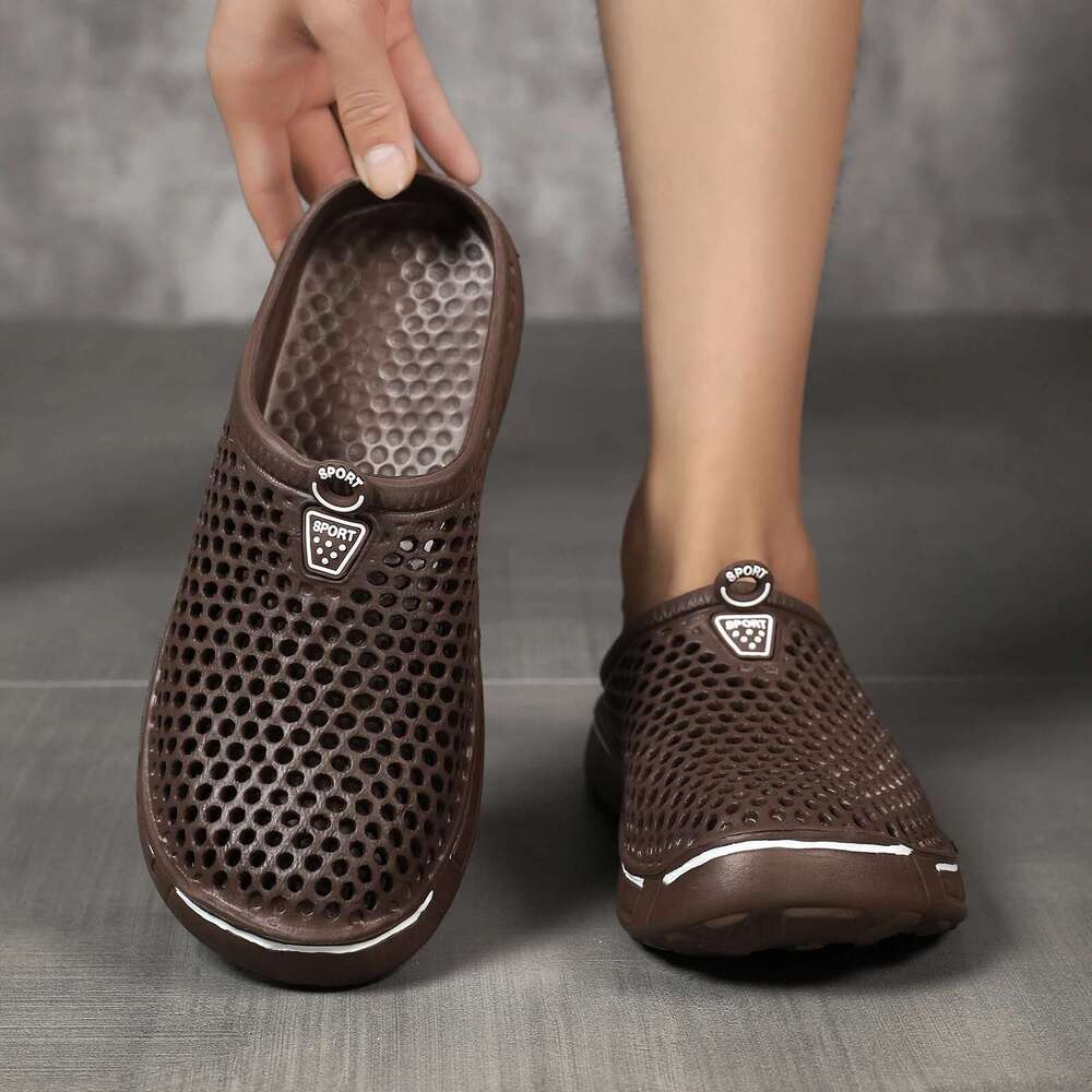 Comfortable Pool Sandals Summer Outdoor Beach Shoes Men Slip on Garden Clogs Casual Water Shower Slippers Unisex atos