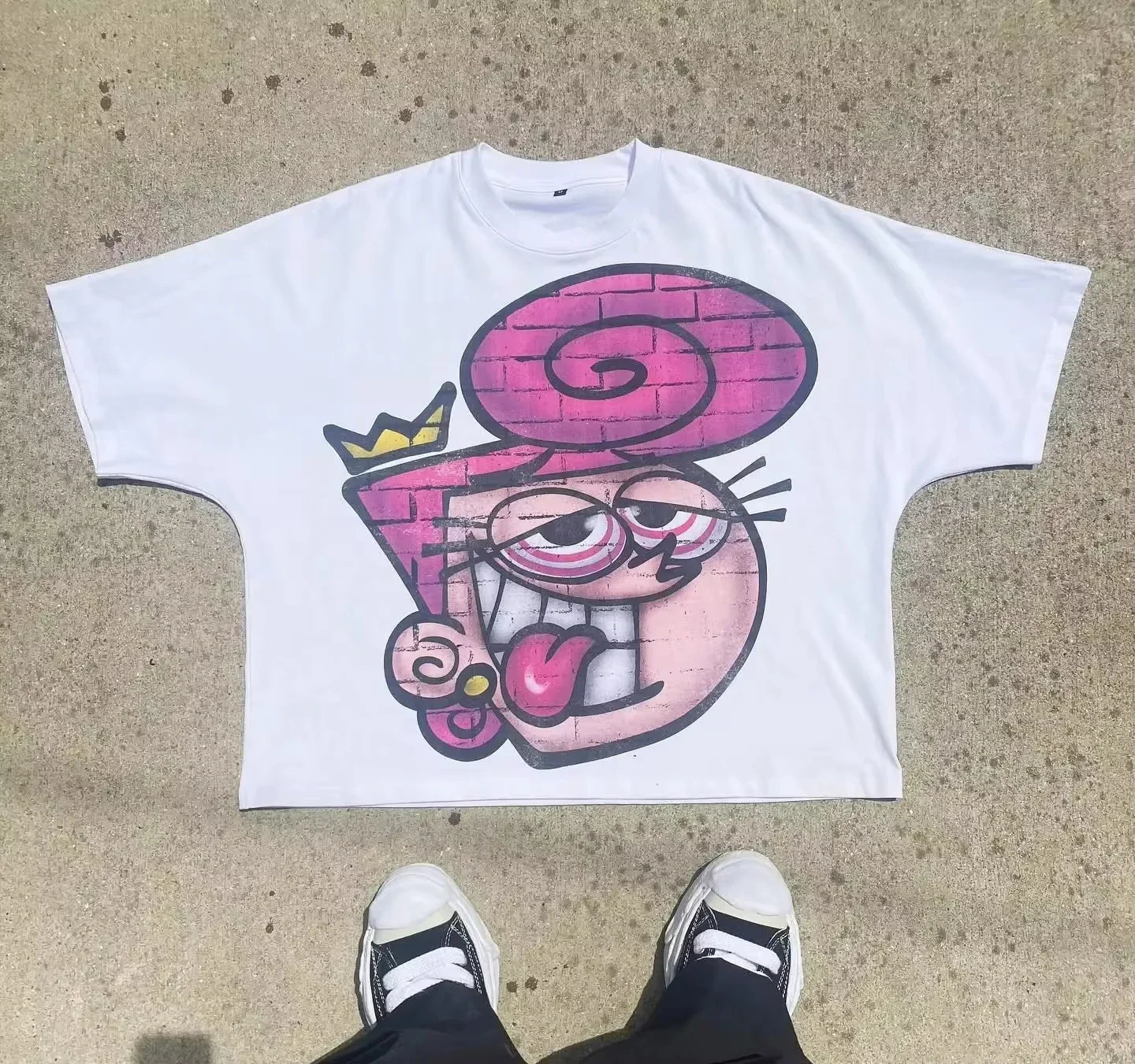 Streetwear mens and womens clothing Harajuku cartoon childrens graphic printing Tshirt casual cotton summer short sleeved Y2K top 250326