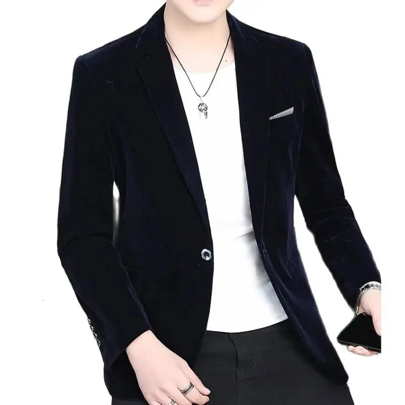 explosive single suit for spring casual and fashionable all soft comfortable mens clothing 250326