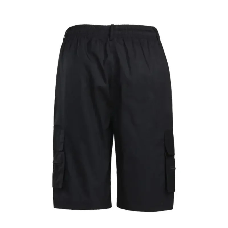 Metro 98 Cargos Mens Retro Printed Fading Durable Fabric Zipper Safety Pocket Elastic Waist Beach Outdoor Sports Shorts 250322