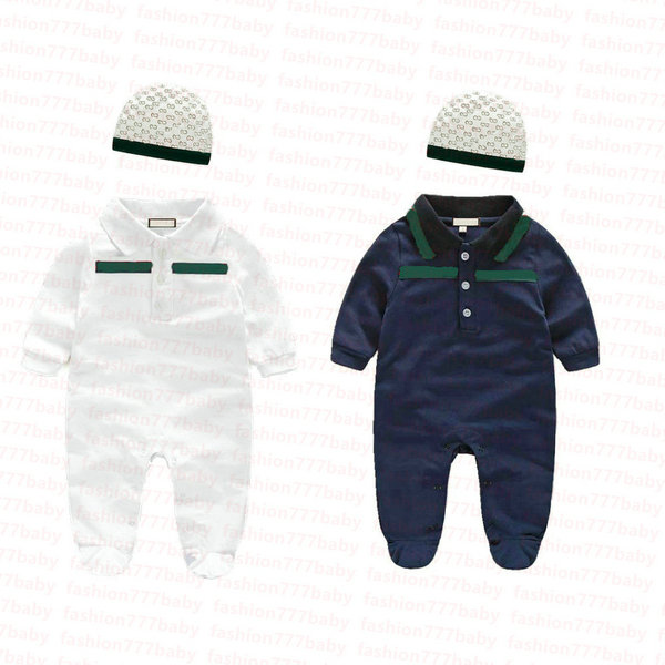 Fashion baby Boys girls Rompers kids designer embroidery summer short-sleeved and Long sleeve jumpsuit newborn romper Kids Clothing Jumpsuits&Rompers