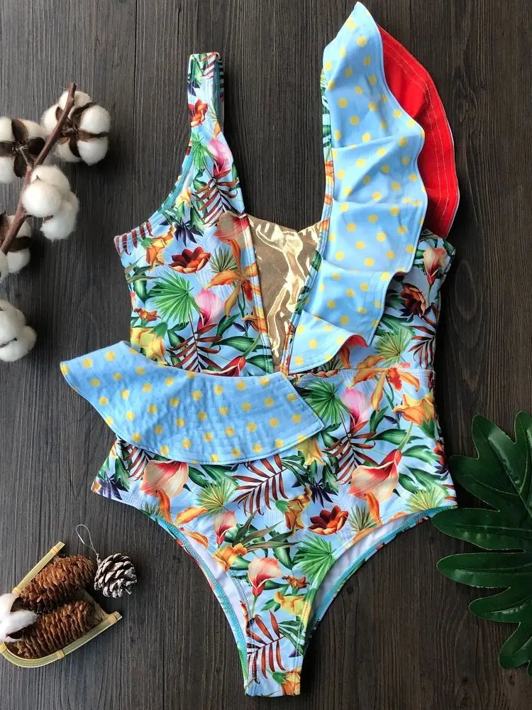 RUOTONGSEPT womens swimsuit shoulder strap backless sexy onepiece pleated bikini beach wear Monokini 250327