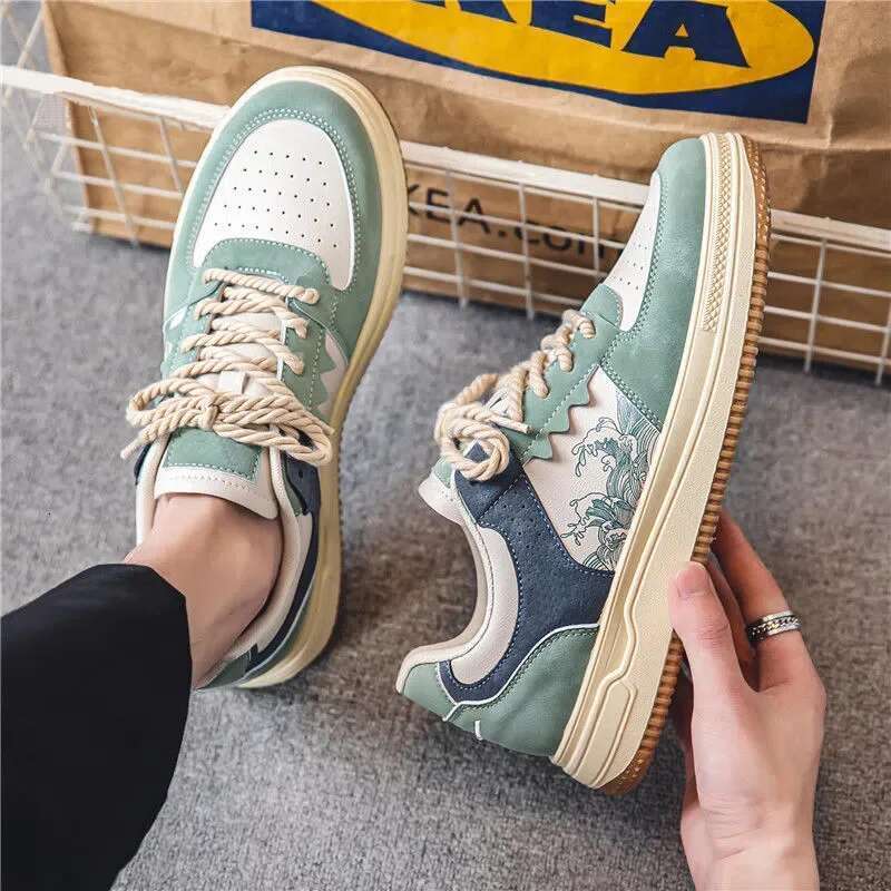 Skateboarding Canvas Comfortable Vulcanized All-match Men Casual Sneakers Fashion Student Shoes Male