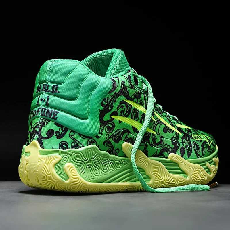 High Street Mens Basketball Shoes Rubber Anti Slip Sneakers Men Outdoor Mesh Breathable Sports Training Shoes Cfy Leisure Z250326