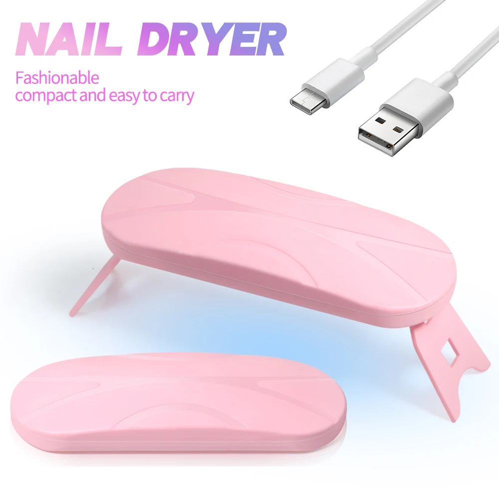 YIKOOLIN Foldable Mouse Light Nail Lamp Machine Mini LED Used for Home Salon Tools Professional Potherapy 250325