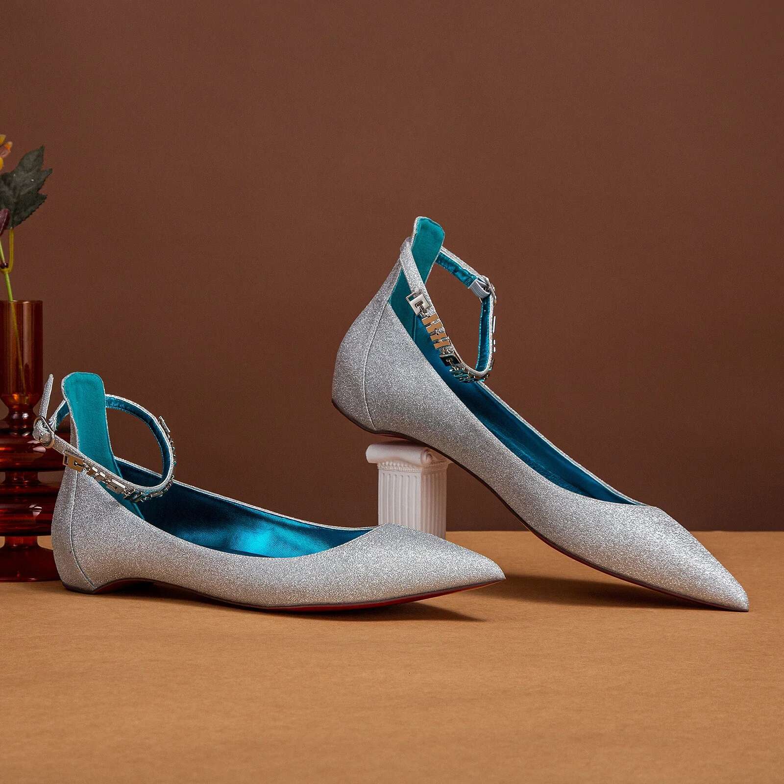 Banquet Business Design Women's New Bright Low Heel Shoes