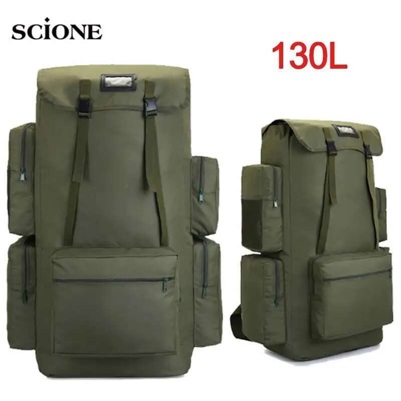 110L 130L Large Camping Backpack Travel Outdoor Lage Bags Hiking Trekking For Men Molitary Tactical Shoulder Bag