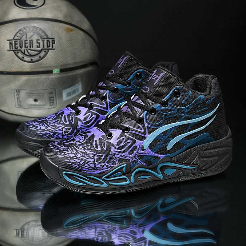 Mens basketball shoes are lightweight and comfortable suitable for summer fitness training shock-absorbing high top casual walking shoes M250327