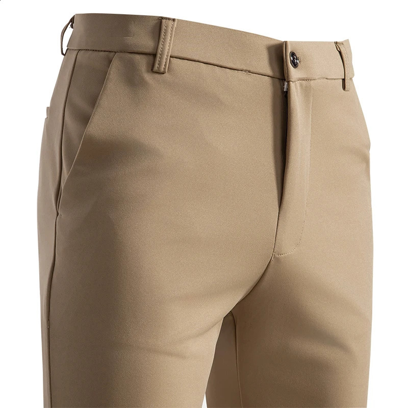 Summer Spring Male Casual Pants Business Suit Pants Khaki Classic Mens Dress Pants Flexible Office Clothes 250317