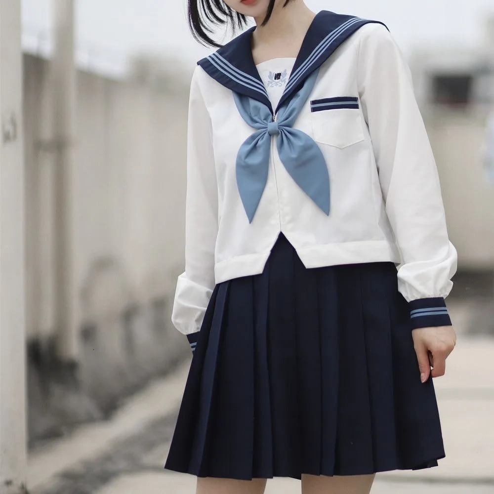 Sakurai Yigao Original Three Sailor Set Jk Uniform Academy Windbreaker Long Sleeve Short Shirt 250326