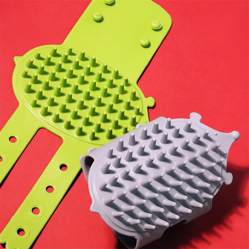 Cat Itching Device Table Leg Strap Silicone Self pleasure Soothing Pet Comb Itching Relief Brush Massage Comb Cat Toy