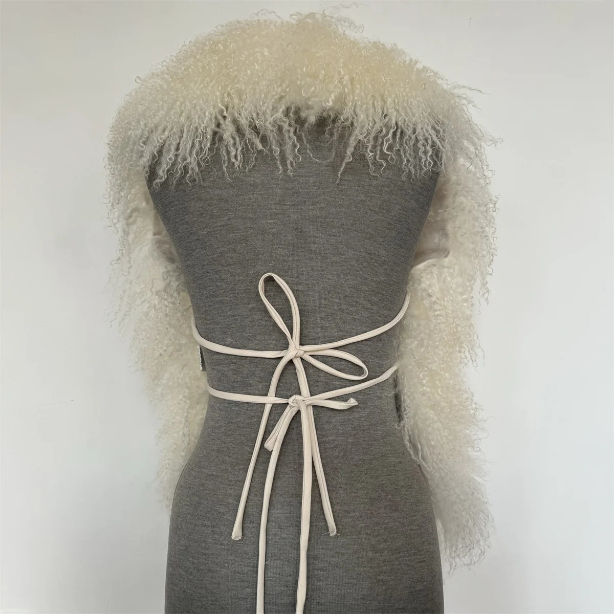 Home>Products>Street Clothing>Genuine Mongolian Sheepskin Half Sleeve Fur Vest 250326