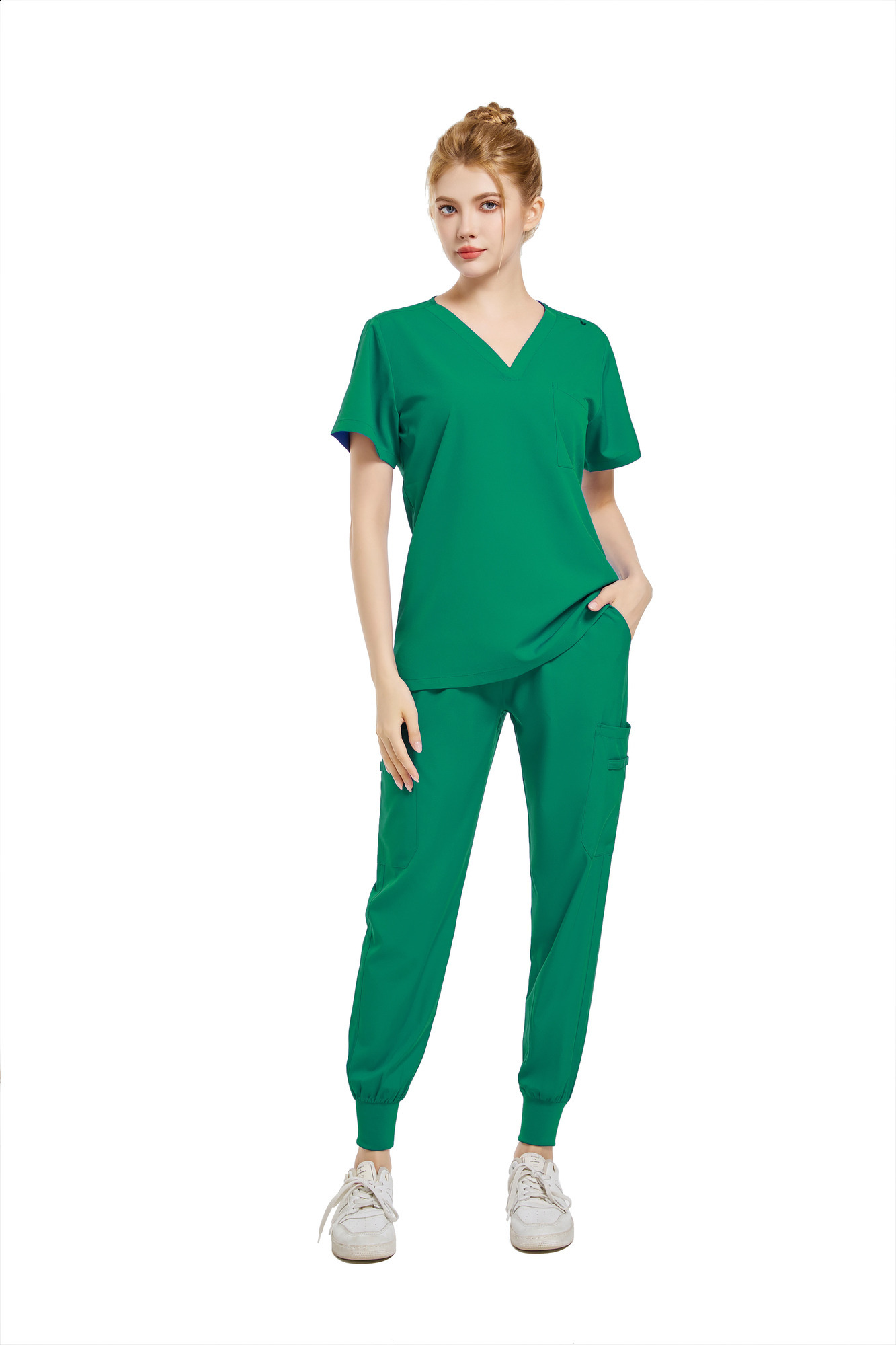 Hospital Scrubs Set Nurse Accessories Clothing Womens Work Clothes Dental Clinic Beauty Salon Spa 250326