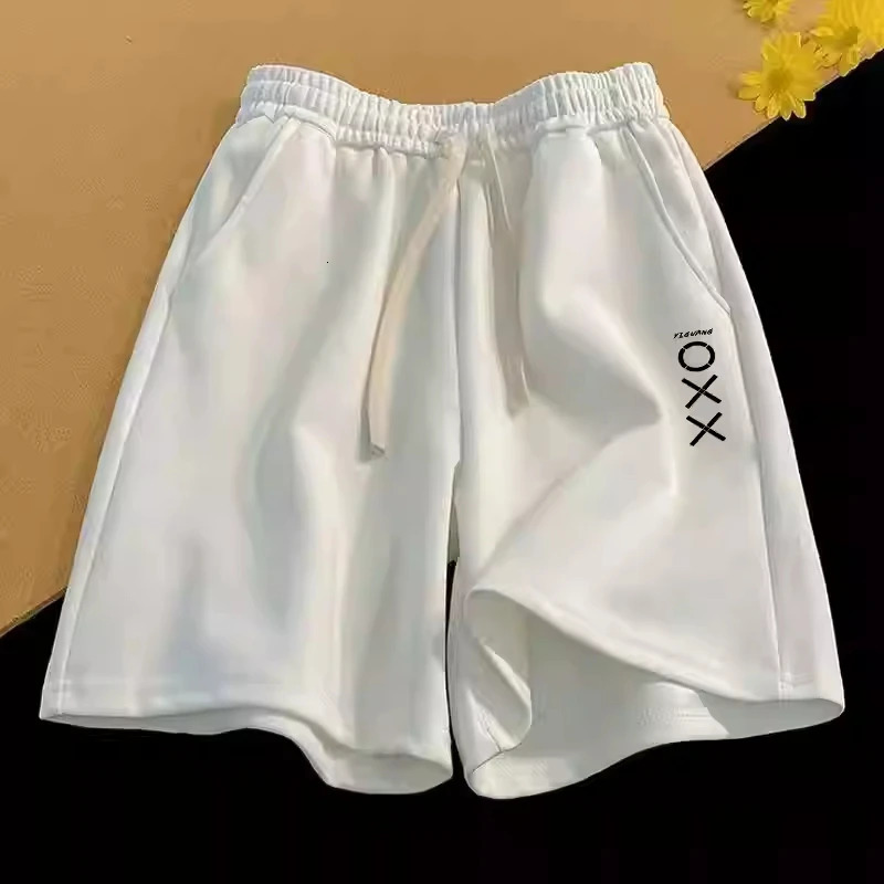 Heavy duty pure cotton shorts summer loose casual sports pants fashionable jackets and American letter printing 250322