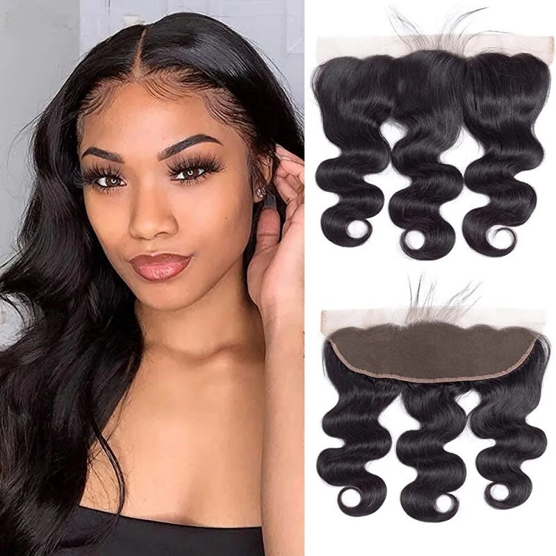 Brazilian 13*4 Frontal Lace Body Wave Human Hair To Ear