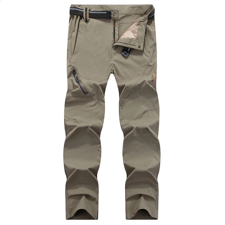 Four sided elastic quick drying pants for mens mountaineering outdoor pants light and thin for womens summer elastic breathab 250317