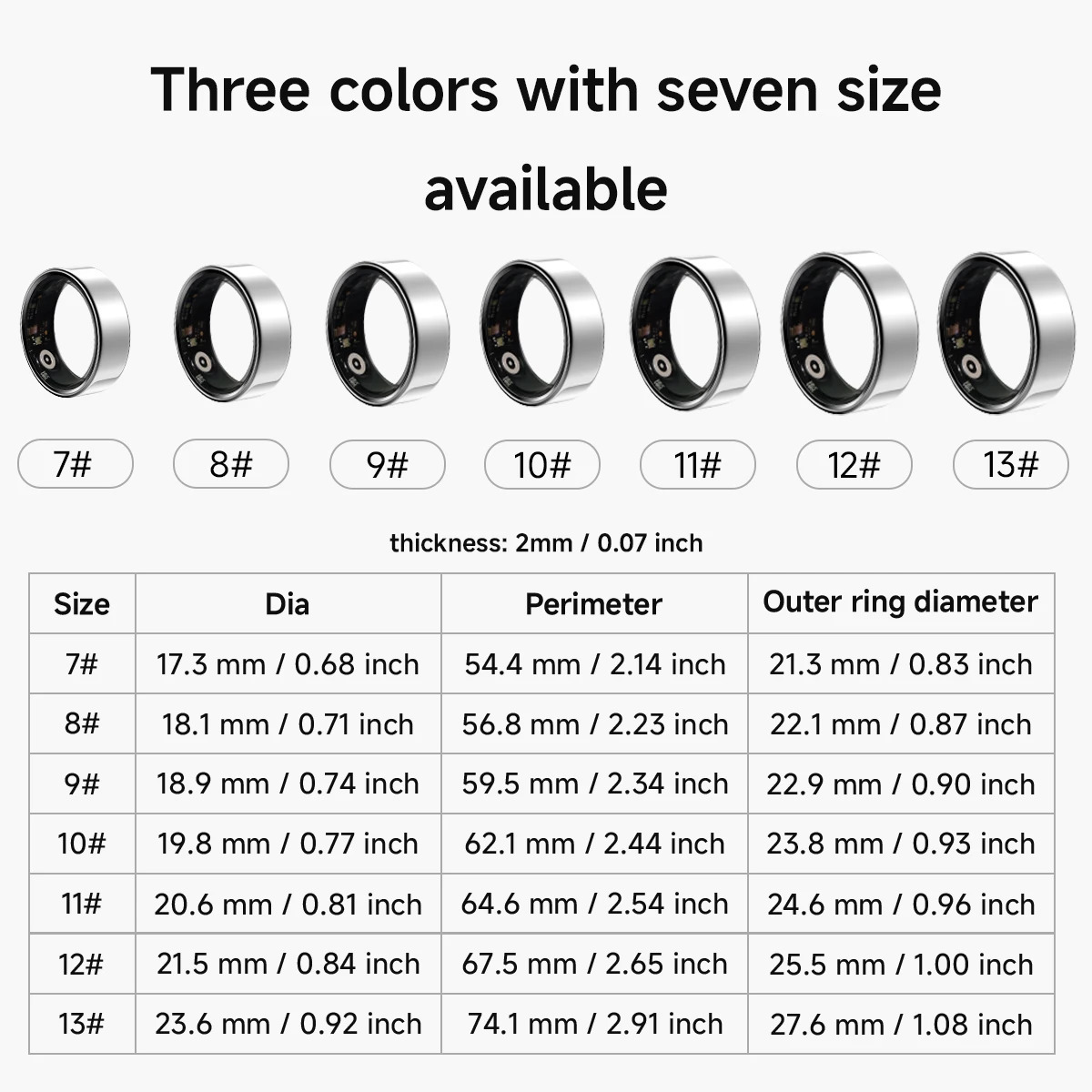 low-power smart ring multifunctional mode blood pressure measurement and monitoring IP68 waterproof Bluetooth 5.0 250322