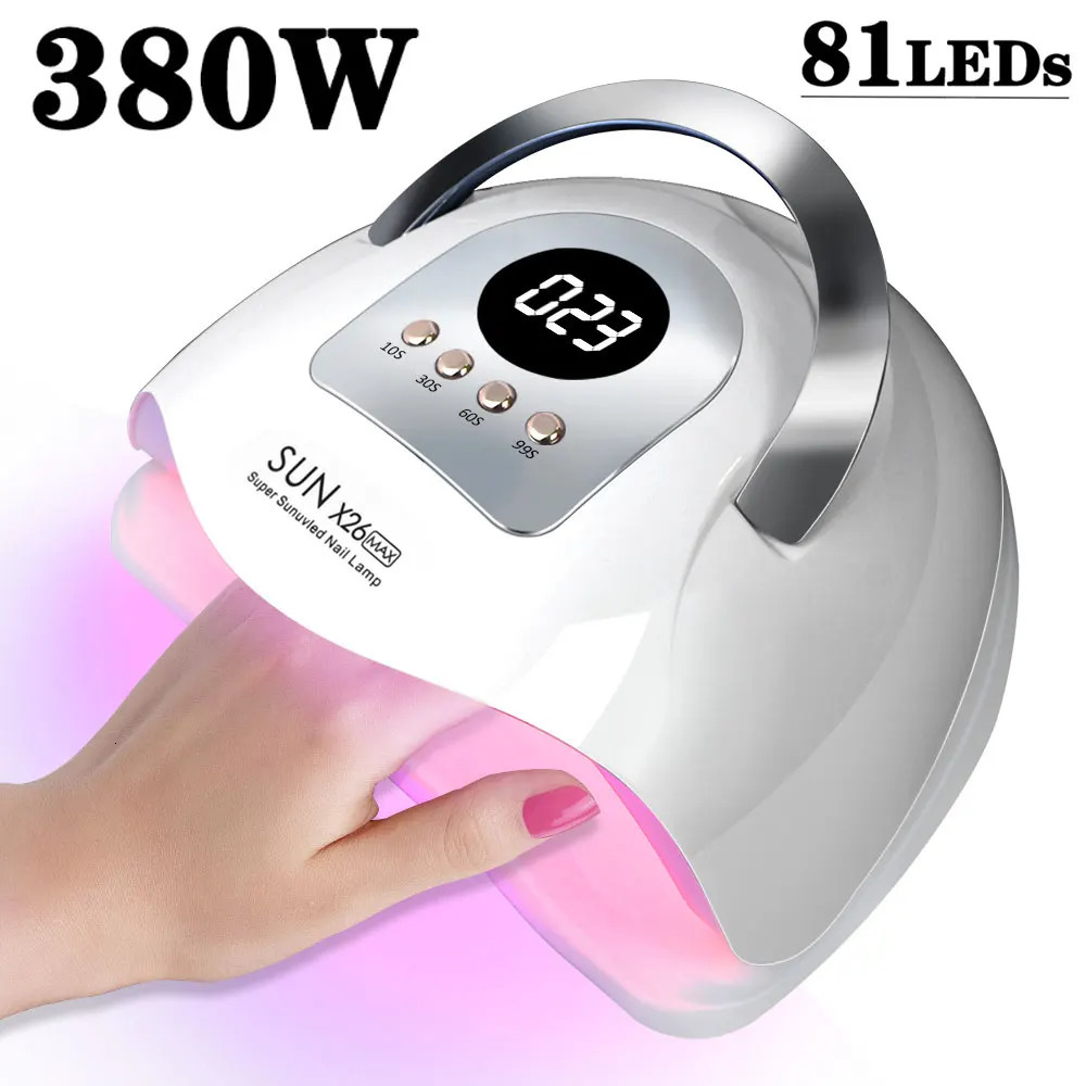 Professional nail dryer UV LED lamp for gel polishing 81 art accessories curing toe nails 250325