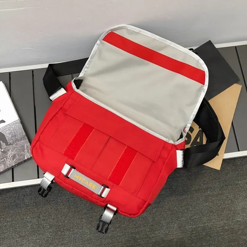 Large capacity messenger bag school used for storing books holidays travel cross body highquality nylon unisex shoulder 250326