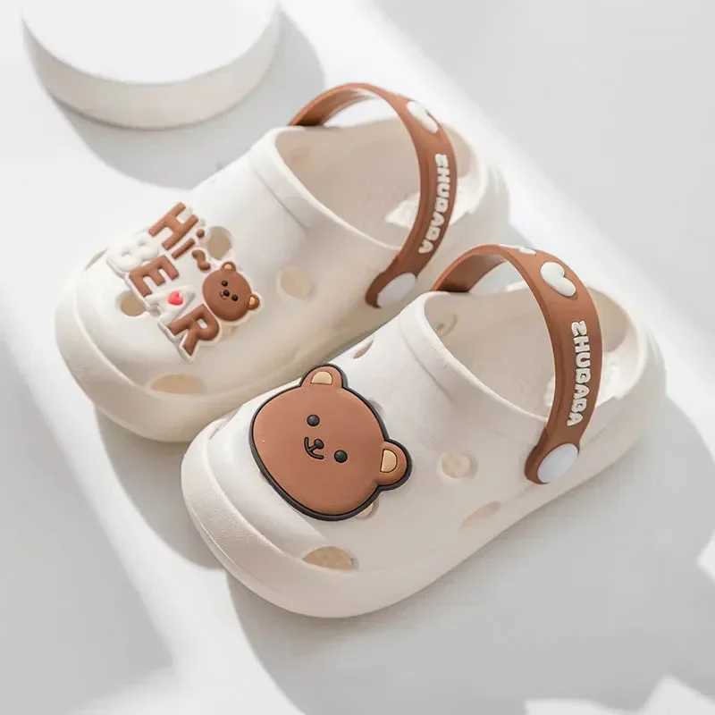 Slipper Cartoon Home Sliding Block Childrens Fashion Cute Soft Bottom Non slip Sandals Summer New Design Baby Shoes Neutral PVC Round Head Sliding Blo