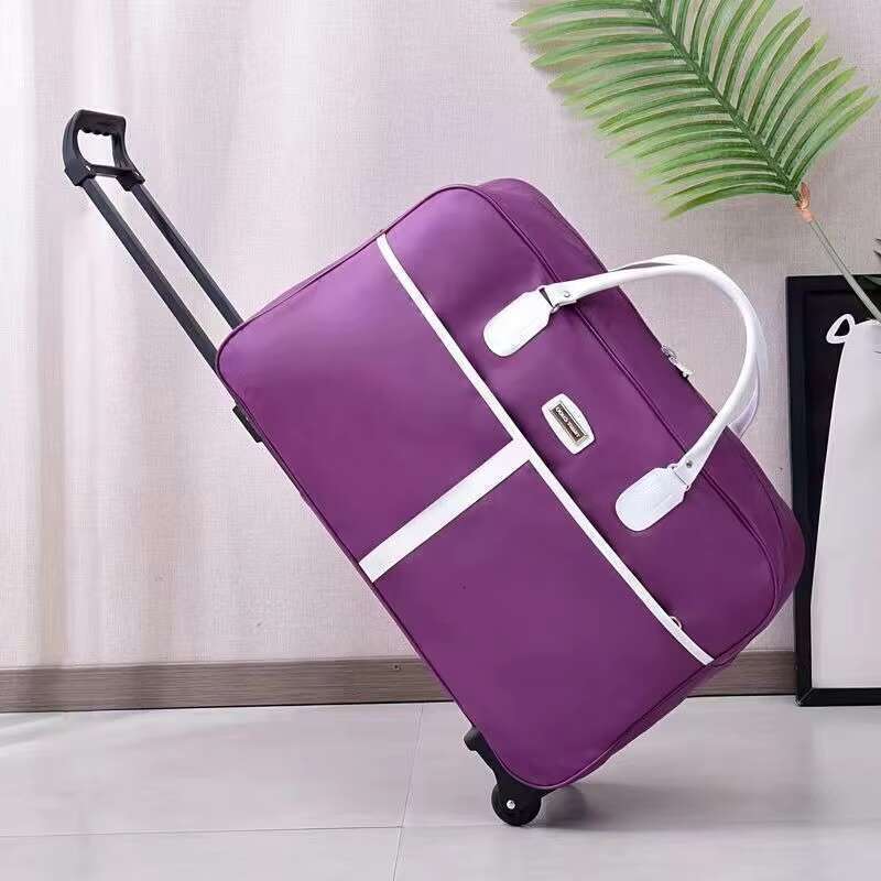 25 Hot Selling Wheel Handcart Portable Oxford Men's and Women's Rolg Lage Bag Fashion Waterproof Travel Box