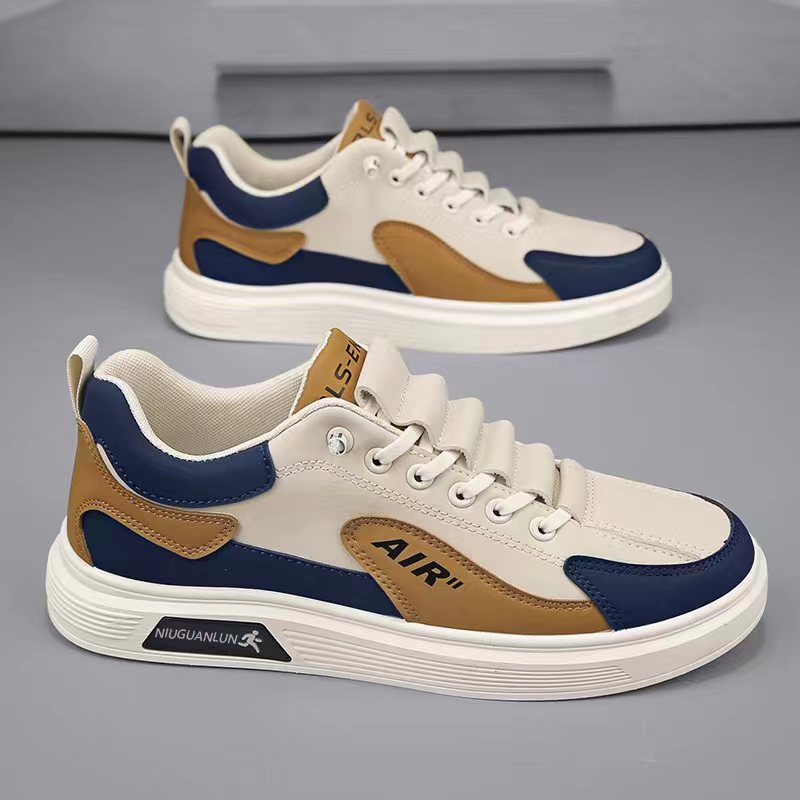 Free shipping casual shoes men sports shoes breathable casual fashion trend brown black green