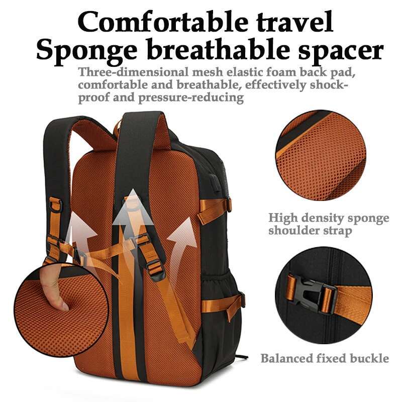 Travel Laptop Men's And Women's Backpacks, Casual Backpacks With Shoe Compartments