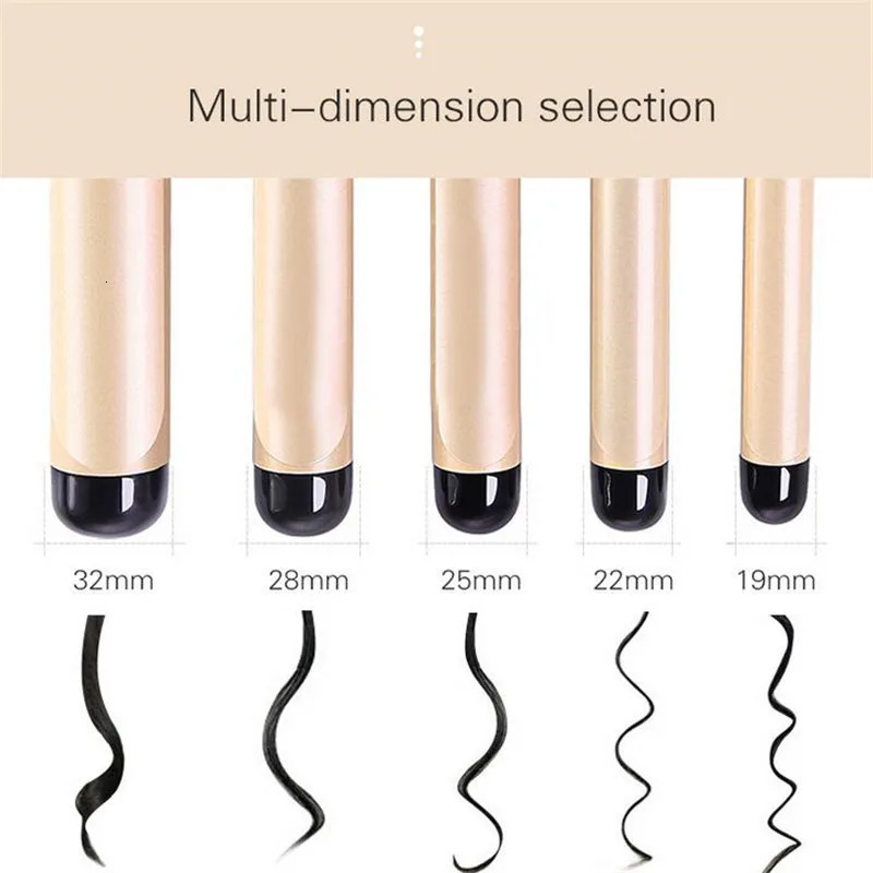 Electric Professional 22mm 28mm 32mm 38mm Ceramic Hair Curler LCD Curling Iron Roller Curls Wand Waver Fashion Styling Tools 2# 250324