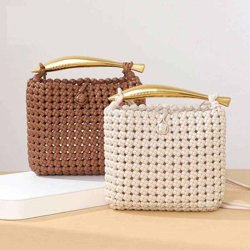 Handwoven Handbag Women's Fashion Versatile Woven Personality Trend Shoulder Bag And Wallet Crossbody Bags