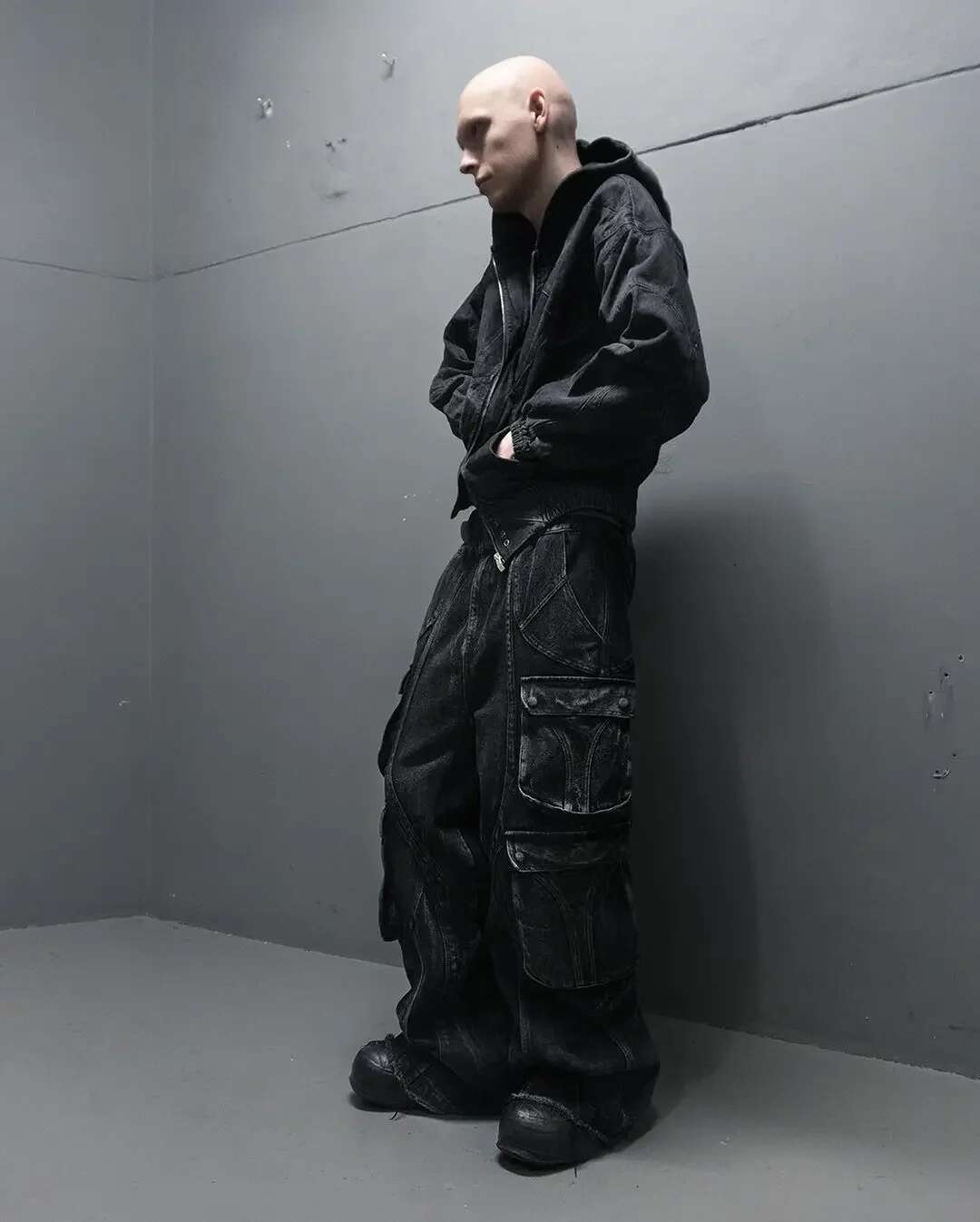 High Waisted Baggy Jeans For Men And Women Wide Leg Pants Punk Multi-Pocket Haruku Washed Hip-Hop New Heavy Industry Y2k
