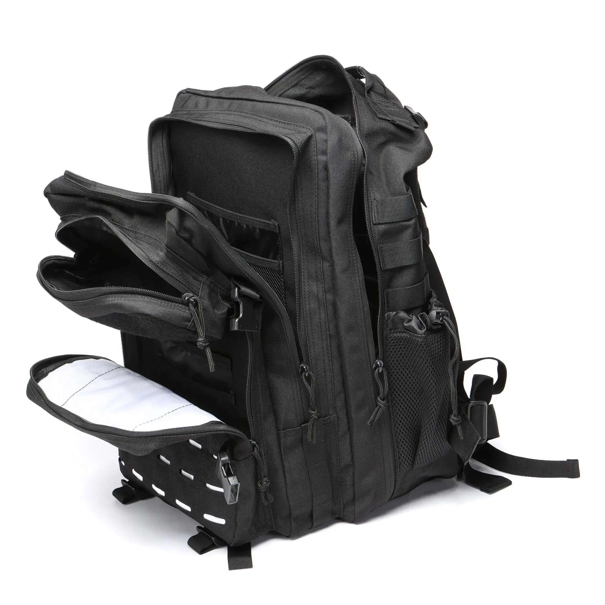 25L/50L Tactical Bag Hunting MOLLE Backpack GYM For Men EDC Outdoor Hiking Rucksack Witch 2 Bottle Holders