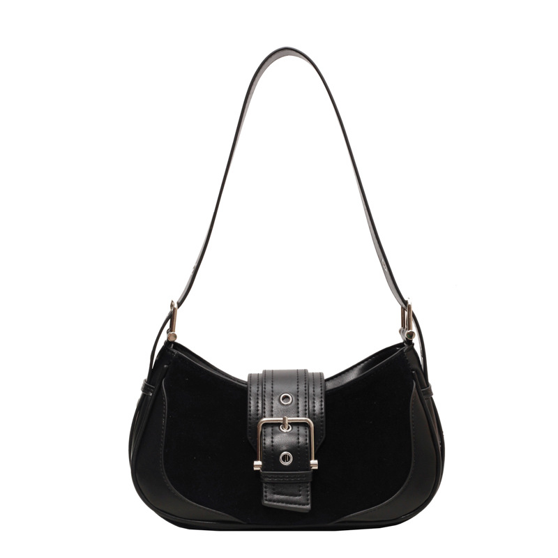 Bag woman retro frosted armpit new hand carrying small square bag all shoulder crossbody bag 2025s hot