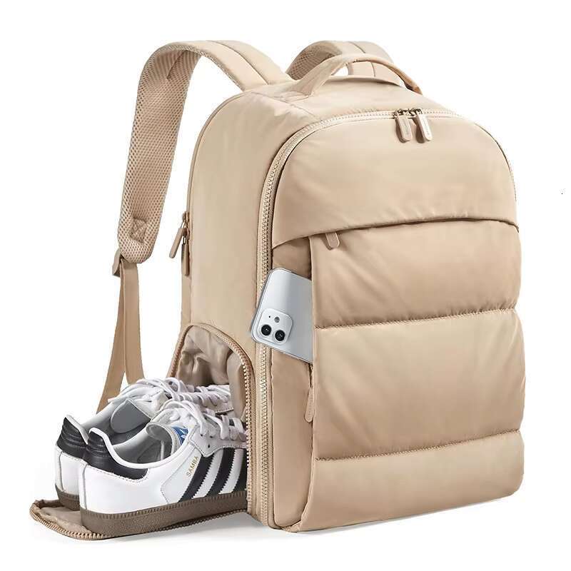 25 Hot Selling Small Nylon Lightweight Fashion Women's Quilted Fluffy Backpack Multi functional Poofy Bag Handbag