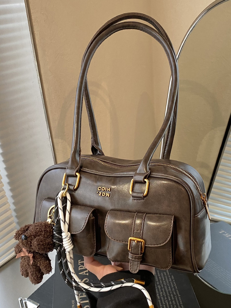 design bag 2025 new Women's casual retro underarm bag with a sense of high-end niche trendy texture versatile for commuting single shoulder bag