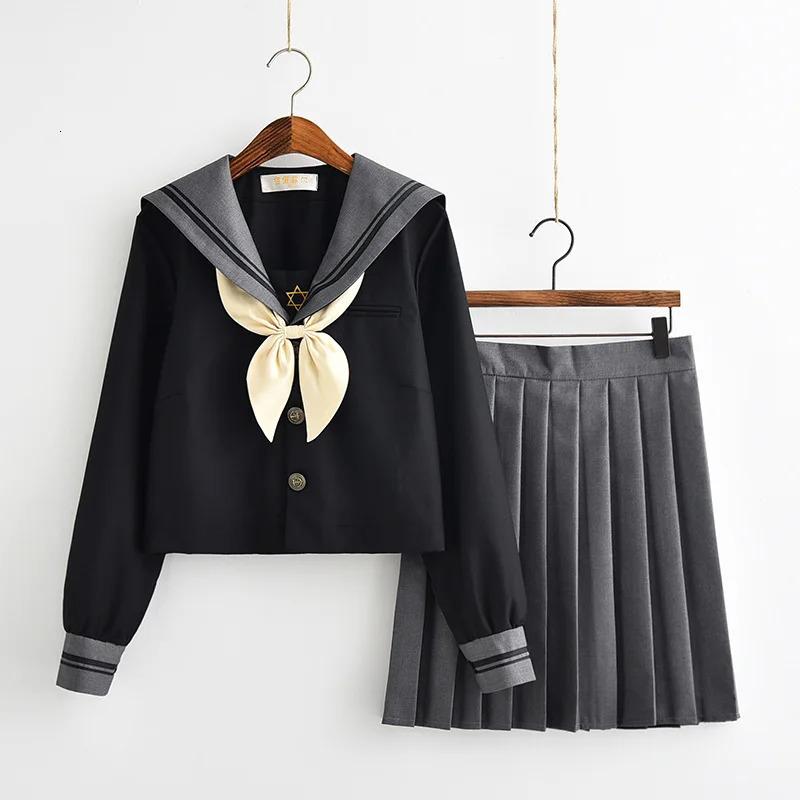 College style set Japanese Orthodox soft girl skiing sailor Kansai pink long sleeved female student class uniform 250326
