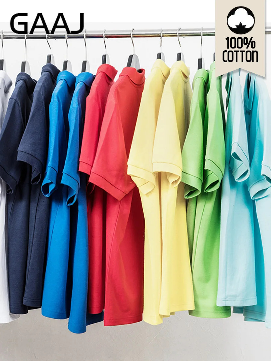 100 cotton polo shirt mens lightweight y top highquality short sleeved golf suit business casual ner clothing 250327