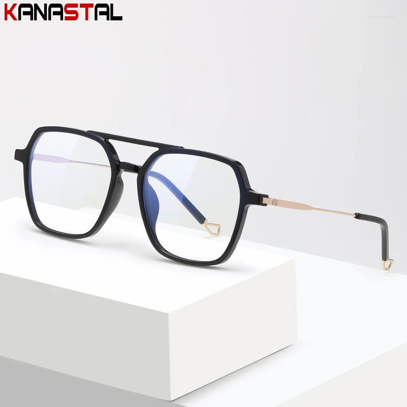 Sunglasses Prescription Reading Glasses Men CR39 Optic Lenses Myopia Eyewear Women Blue Light Blocking Computer TR90 Metal Eyeglasses Frame