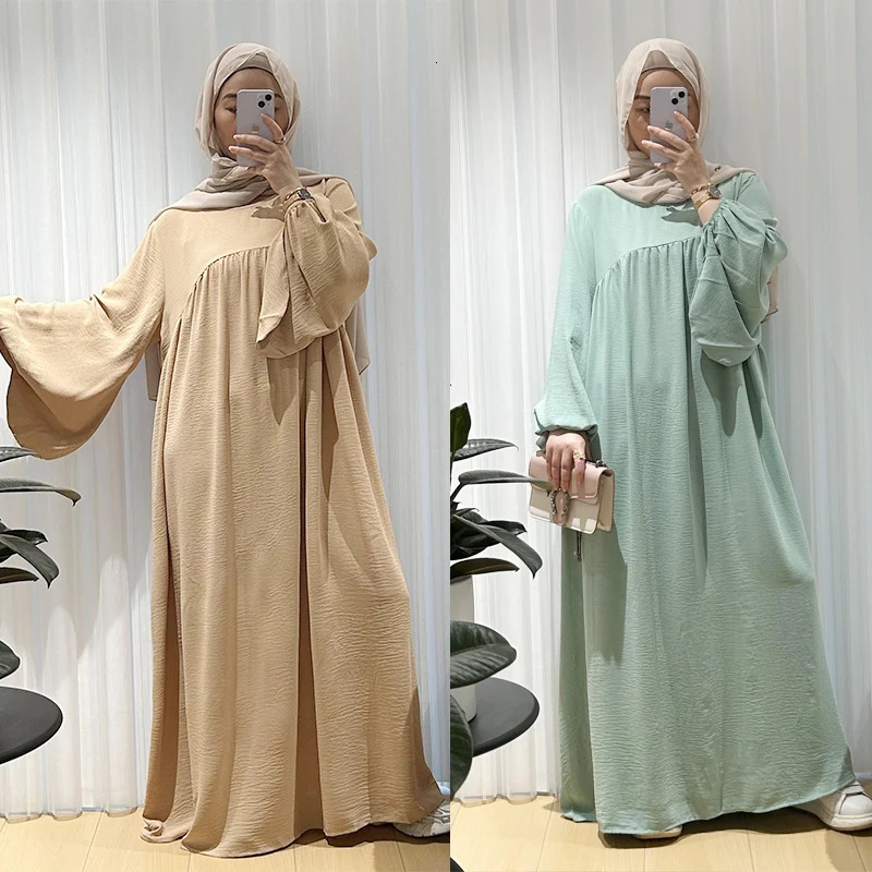 Abaya Muslim womens clothing Middle Eastern Robe plus size MU225 250326