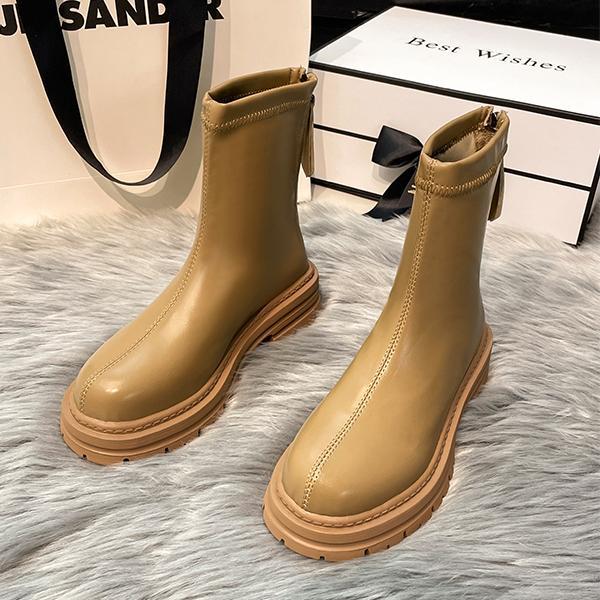 Free shipping designer Women Boots black beige dark brown milk tea color Comfortable wear-resisting outdoor casual shoe