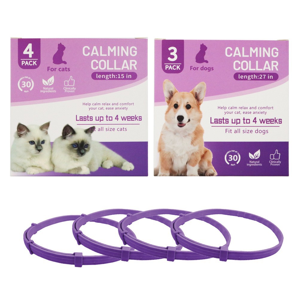 Pet Collar Soothes Collar Anxiety Relieves Collar Adjustable Waterproof Collar Cat and Dog Supplies Pet Supplies