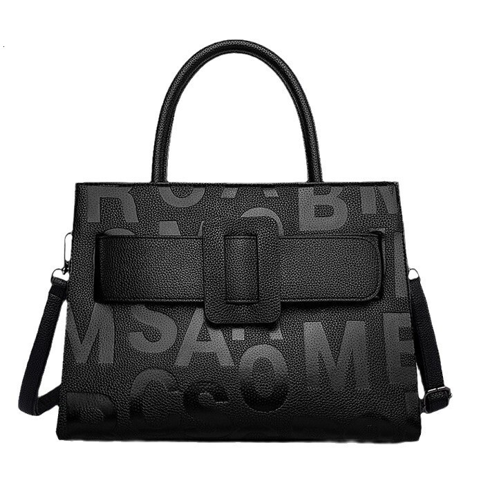 Tote Fashion Letter Printed Women's Large Capacity High-End Handbag Commuting Tote Bag Women