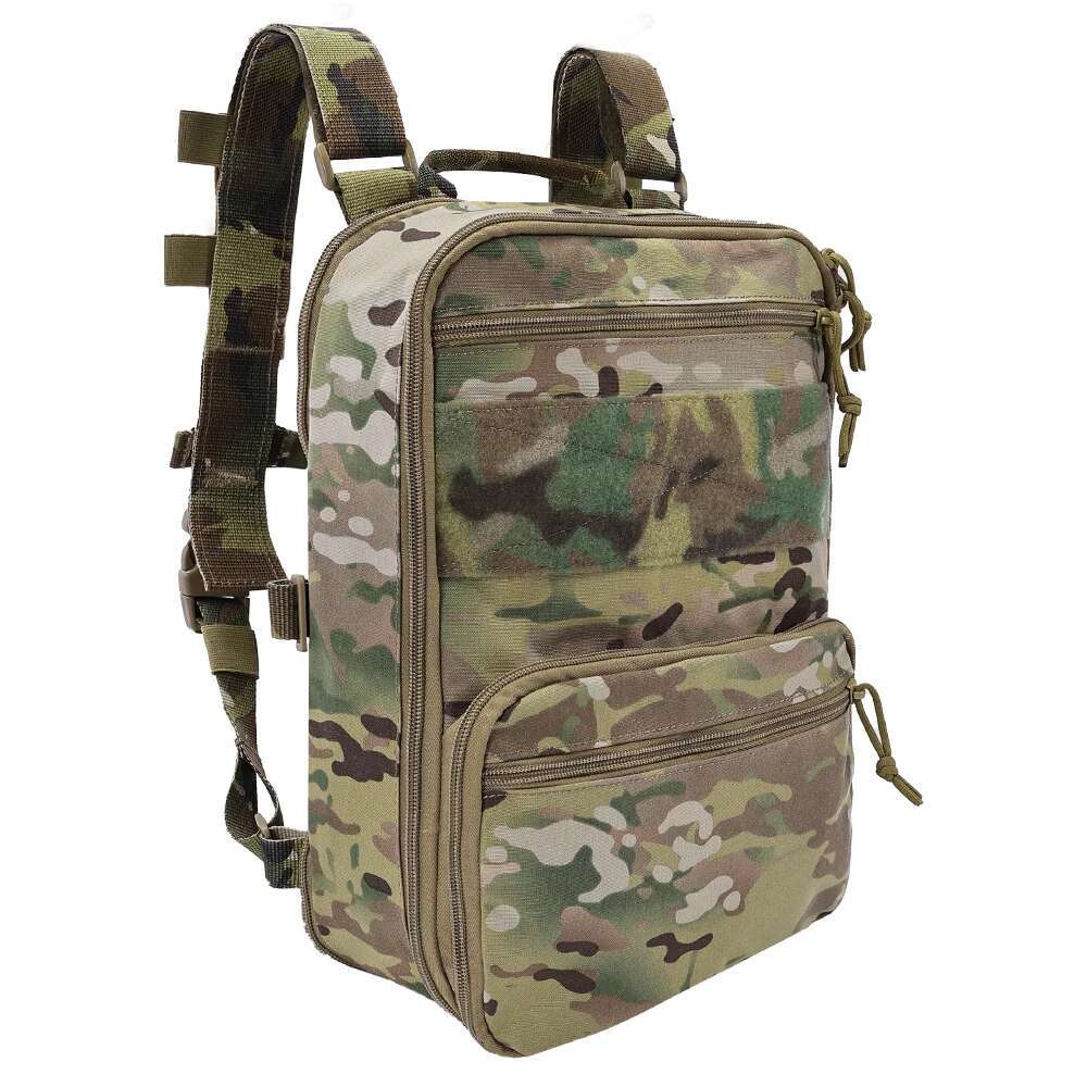 500D Nylon Tactical Flatpack D3 Backpack Carrier Expansible Molle Pouch Airsoft Multipurpose Vest Assault Travel Bag