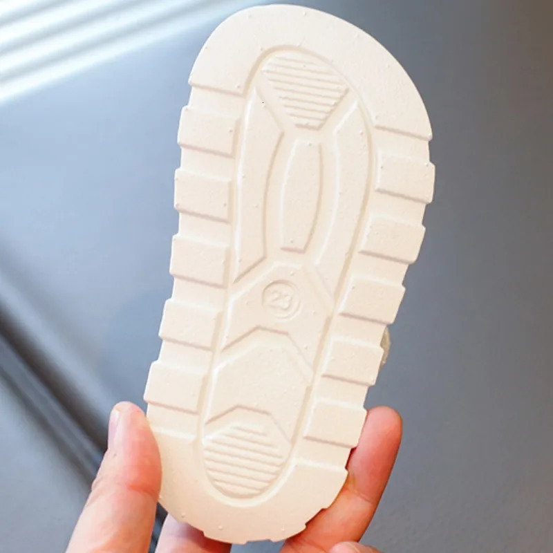 1-10Y Childrens Shoes 2025 Summer Sandals Girls Shallow Shoes Childrens Fashion Toe Protect Casual Childrens Sandal 250326