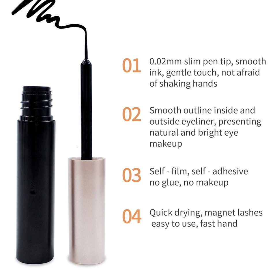 1/5 Pairs Magnetic Eyelashes Makeup False Lashes Bulk Items Wholesale Natural Magnetic Lashes Eyeliner Set 250324