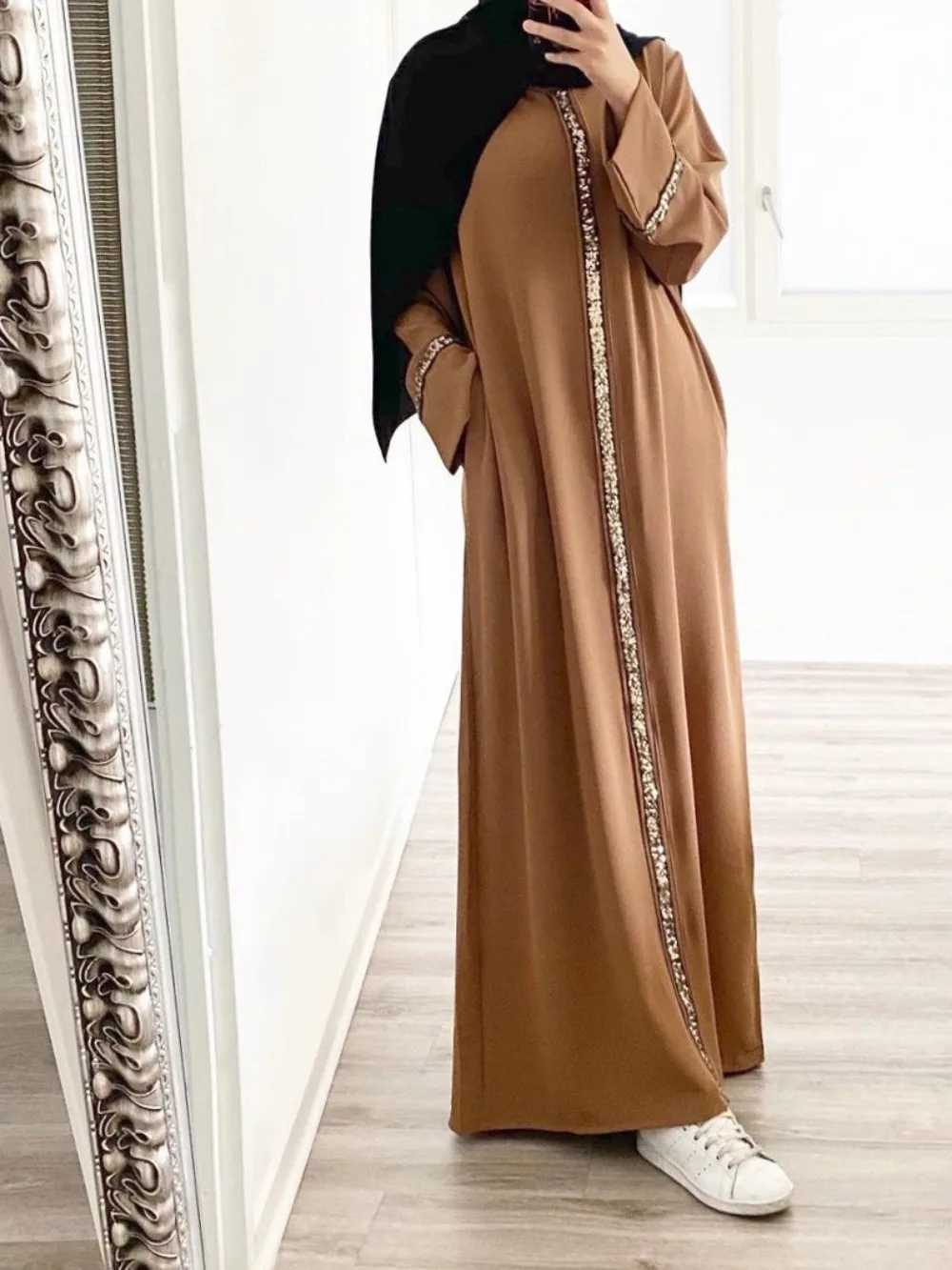 2025 Eid Muslim Dress for Women Ramadan Jalabiya Party Long Dresses Abaya Long Robe Morocco Dubai Abayas Kaftan Islam Vestidos Largos X2505141
